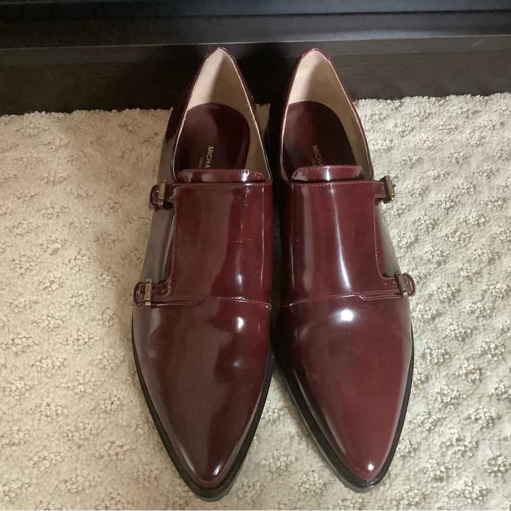 Michael Kors Collection Maroon Double Monk Strap … - image 2